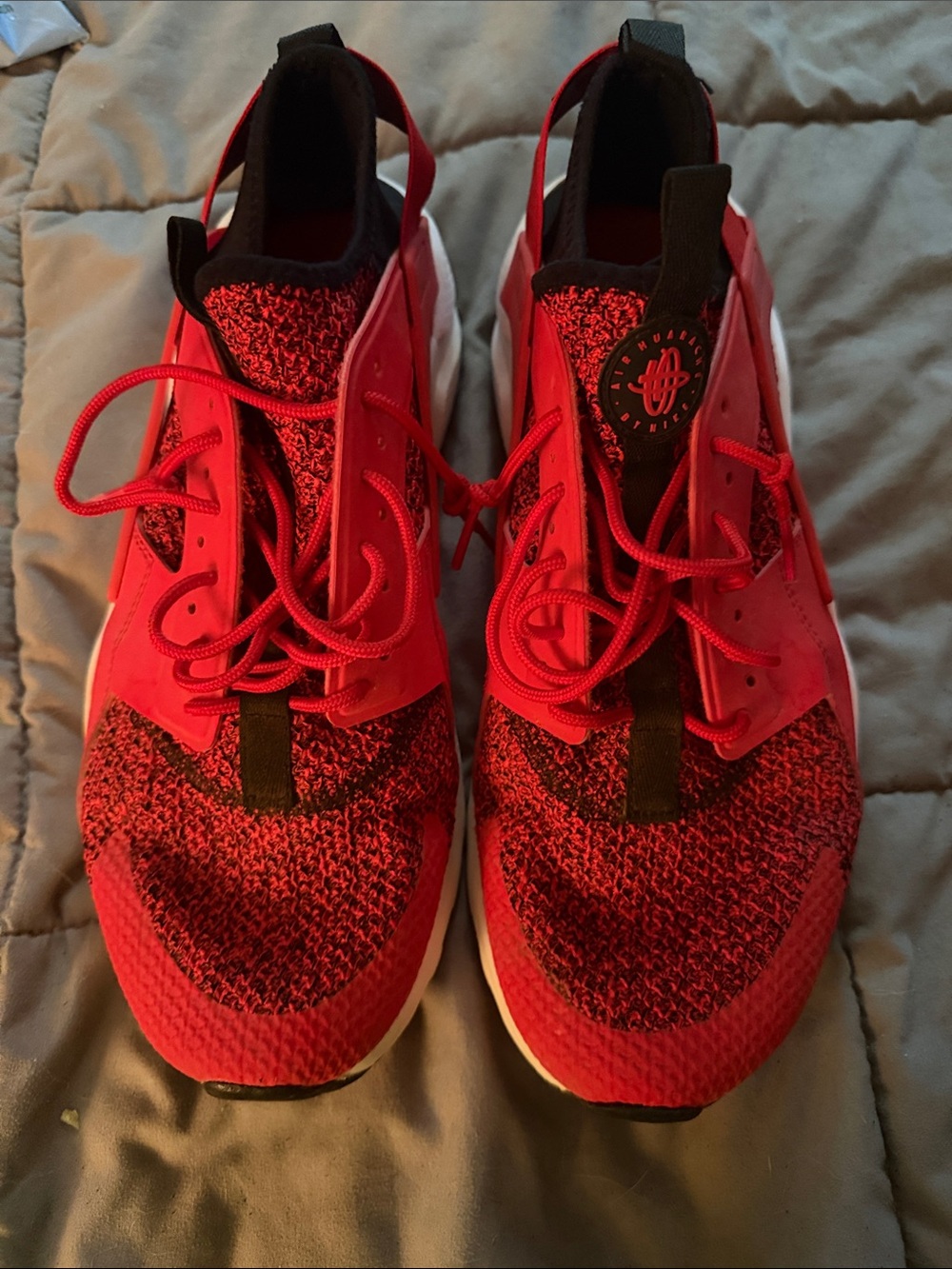 Nike Red adult Sneakers with Black Accents